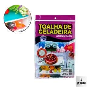 Toalha de Geladeira 53x36cm 3 Peças Sortidos Atacado