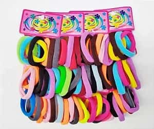 Elástico Para Cabelo Xuxinha Colorido Atacado Pacote 72 Unidades