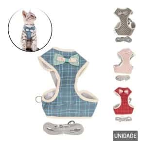 Guia para Pet com Peitoral Ajustável 150cm Sortido Atacado