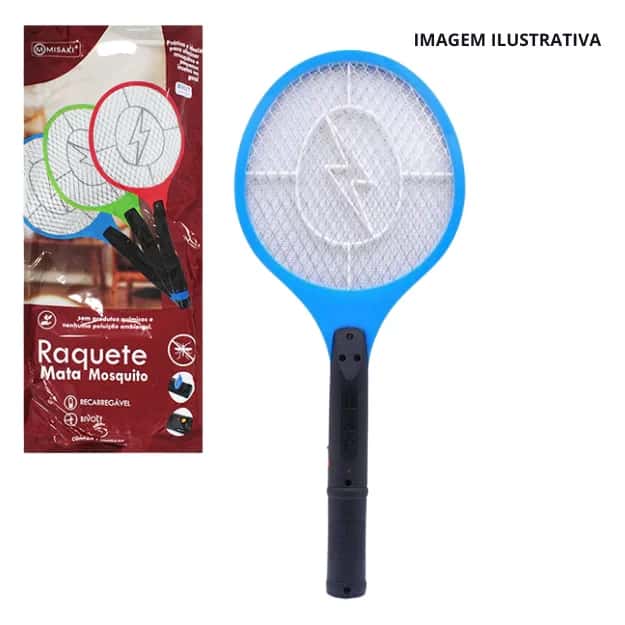 RAQUETE ELETRICA MATA MOSQUITO RM-200 EXC-6060 HARM-9901 Atacado
