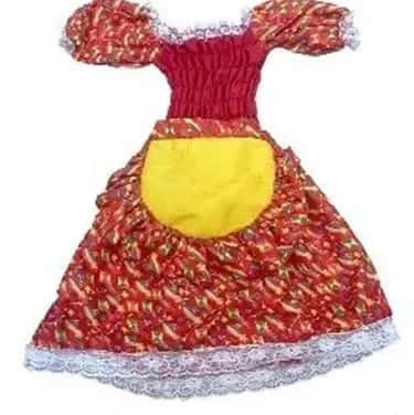 125 VESTIDO INFANTIL JUNINO M Atacado