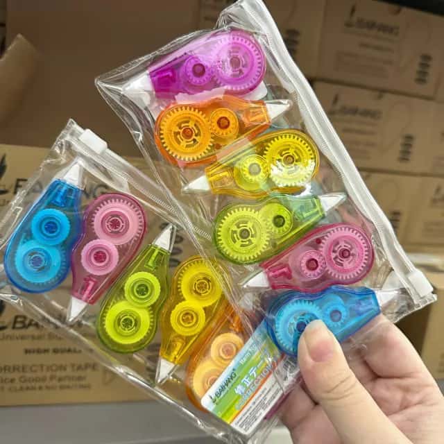 Kit C/6 Cartelas de corretivo em fita (36 unidades) Atacado