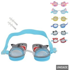 Óculos de Natação Infantil Design Animais Sortidos Atacado