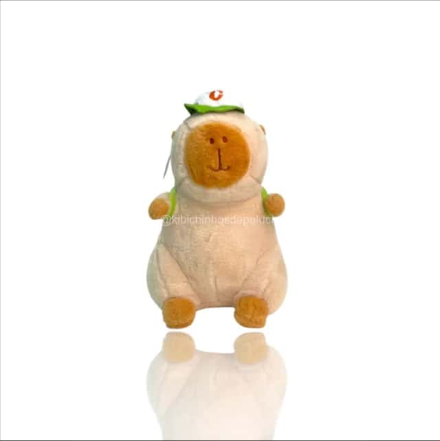 Capivara com Boné e Mochila 30cm Atacado