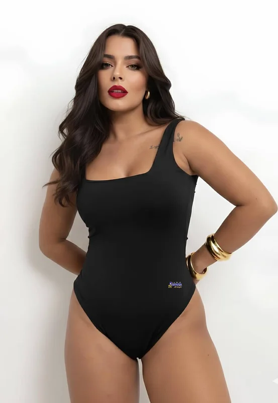 Body Feminino Regata Decote Quadrado Atacado