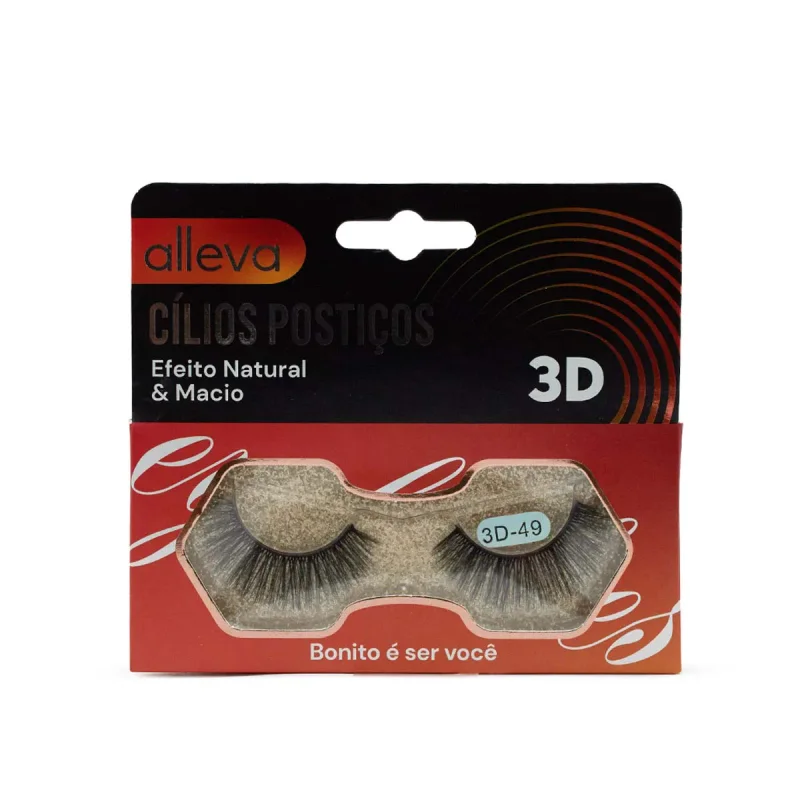 Cílios Postiços Par com 2un Mod.110-02 Alleva