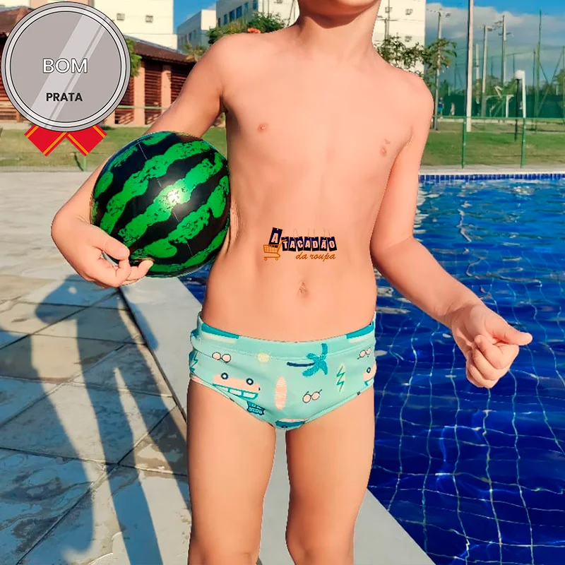 Sunga Infantil Masculina Estampada Atacado