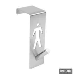 Gancho de Aço 17cm para Porta Cromado Atacado