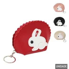 Porta Moedas PVC Bolsa Coelho Color Atacado