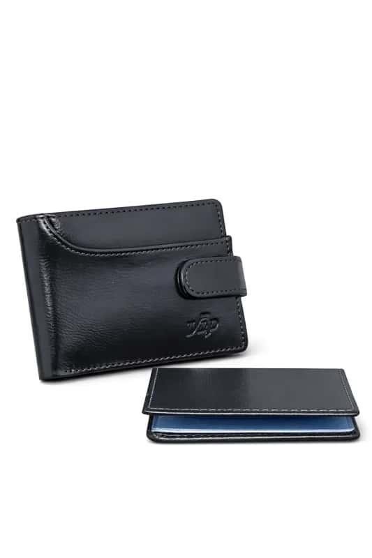 Carteira Couro Legítimo Linha Premium Vip acompanha Porta Cartões Atacado