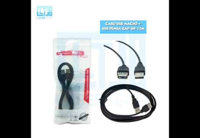 CABO USB MACHO PARA FÊMEA KAP-UN-1.5M Atacado