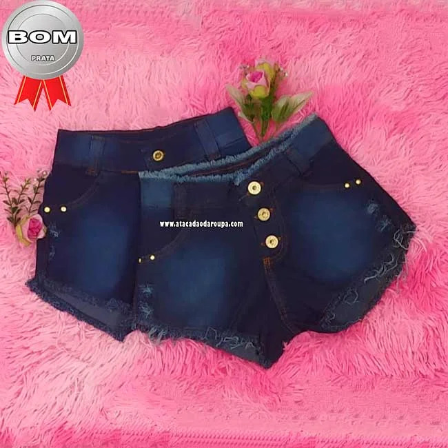 Short Jeans Infanto juvenil com Lycra 28 ao 34 Atacado