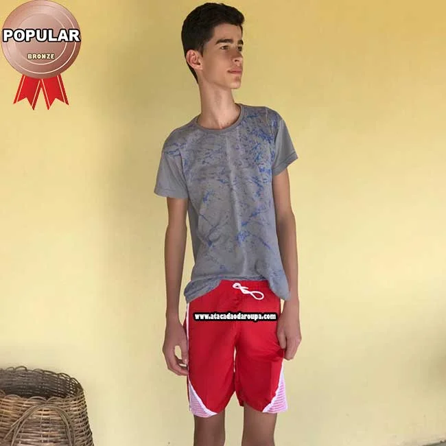 Short Tactel Juvenil Sport Atacado