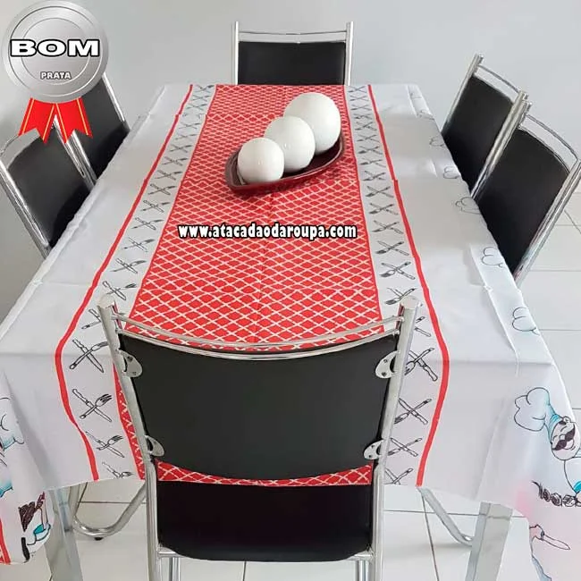 Toalha de Mesa 6 Cadeiras 1,40 x 1,95 Atacado