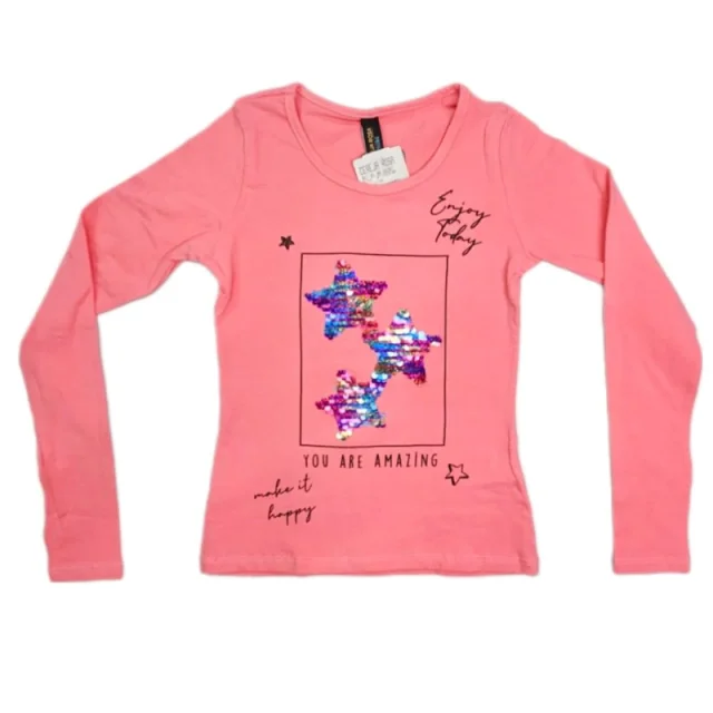 Kit 9 Blusinhas Manga Longa Inverno Menina Juvenil 10 ao 18 Multimarcas Atacado