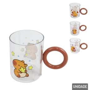 Caneca de Plástico 430ml Infantil Capivara Sortido Atacado