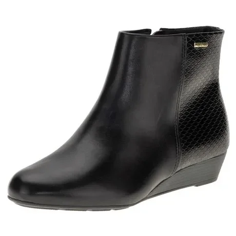 Bota Feminina Cano Baixo Modare 7076100 Preto Atacado