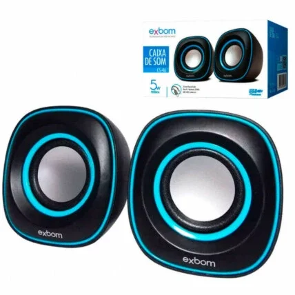 Mini Caixa de Som USB 2.0 5W RMS Exbom - CS-46 Atacado