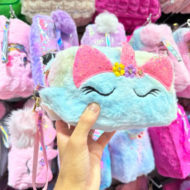 Kit C/12 Necessaire / Estoque Kawaii Fofo Pelúcia Atacado Importadora