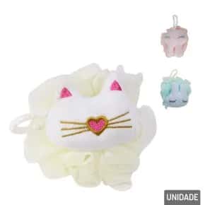 Esponja de Banho Poliéster 10cm Coelho Color Atacado