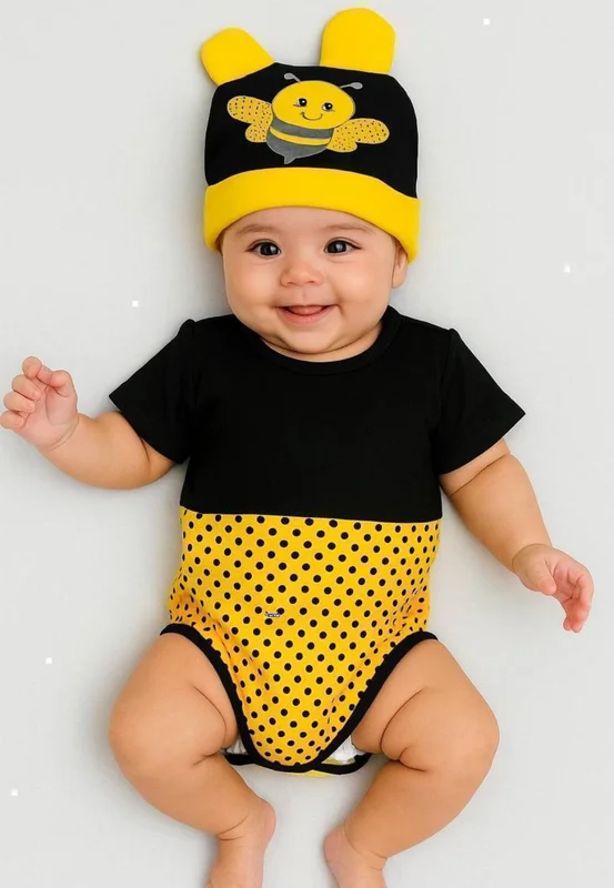 Body Bebê Menino Touca Atacado