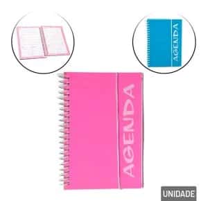 Agenda Permanente 120 FL Espiral Lisa Color Atacado