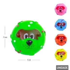 Mordedor para Pet em Vinil 7cm Cachorro Color Atacado
