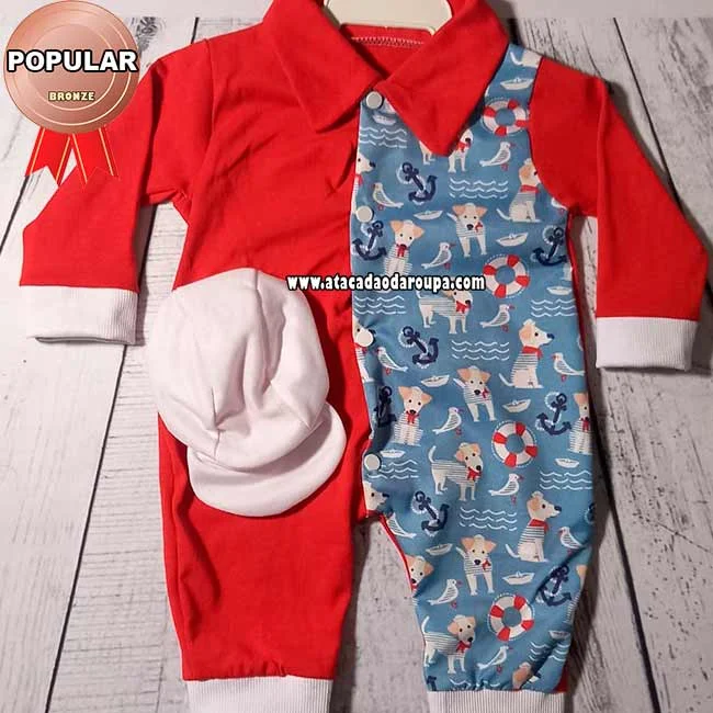 Roupinhas de Bebê com Bonés Rn Atacado