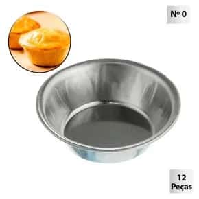 Forma para Empada N.0 Flandres 12 Peças Lisa Atacado