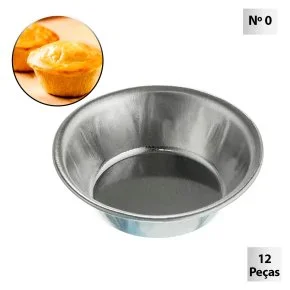 Forma para Empada N.0 Flandres 12 Peças Lisa Atacado