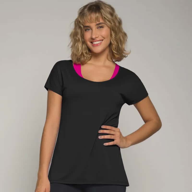 Camiseta Selene Feminina Tecido Dry Fit com Micro Furos 20860.002 Atacado