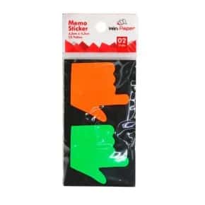 Bloco de Anotações Adesivo 2 Peças Memo Sticker Atacado