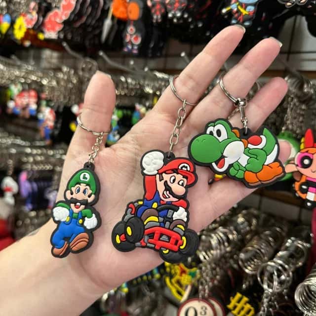 Kit C/12 Chaveiro emborrachado Super Mario Atacado