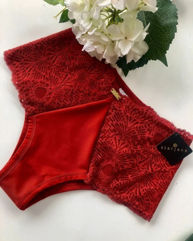 Calça Alta com Renda Atacado