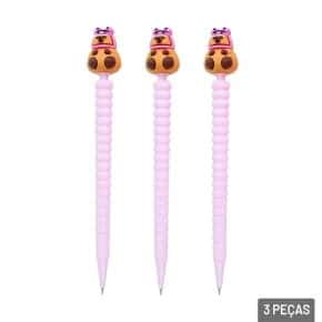 Lapiseira 0.7mm 3 Peças Capivara Atacado