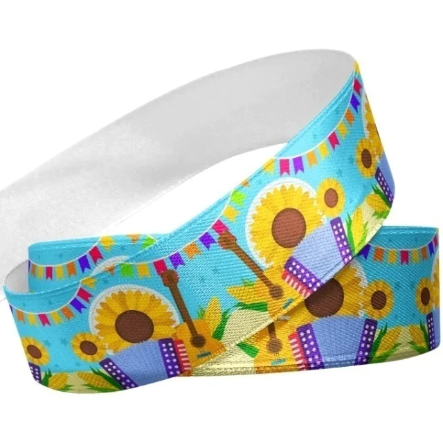 Fita de Gorgurão Festa Junina DC_197 - 38mm x 10m - Bela Fita Atacado