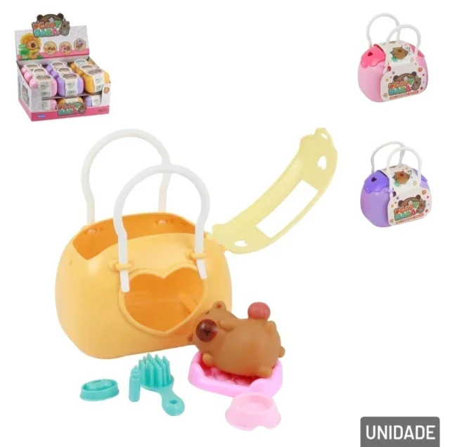 Kit C/18 KIT Casinha do PET Capivara 06 Pçs com Maleta Sortidos Atacado