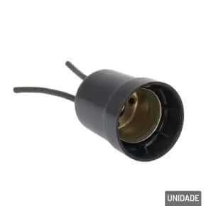 Soquete E27 para Lâmpada com Rabicho Preto Atacado