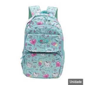 Mochila Juvenil 18" 46cm Tigre com Figuras Sortida Atacado