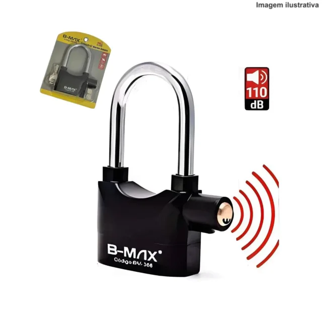 CADEADO ANTI FURTO BICICLETA BM-358 LK-BL17 Atacado