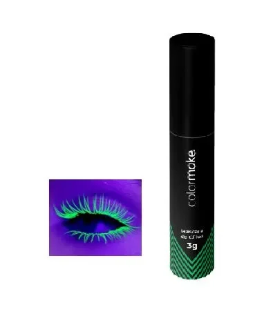 8135 MASCARA DE CILIOS VERDE NEON 3G Atacado