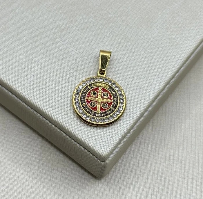 PINGENTE SÃO BENTO AÇO INOX