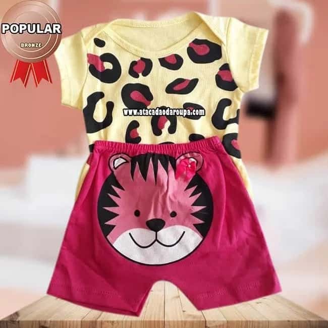 Conjunto Body com Shortinho Feminino RN Atacado