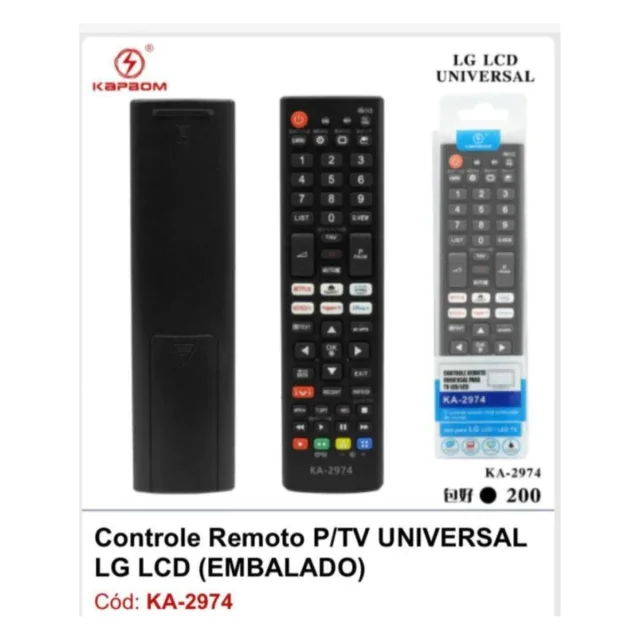 CONTROLE DE TV LG SMART/LED KA-2974 Atacado