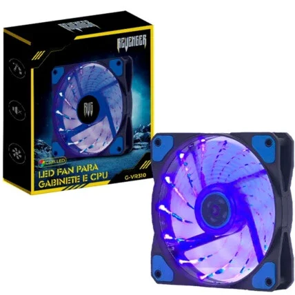 Cooler Fan para Gabinete Led Azul 1100 RPM - KP-VR310 Atacado