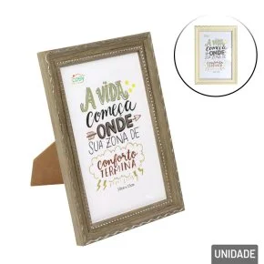 Porta Retrato de Plástico 10x15 Moldura em Relevos Atacado